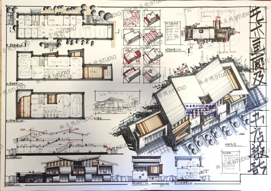 优秀建筑快题展 华中科技大学建筑快题真题书店与艺术画廊设计 | 107-第21张图片-四季读书网 优秀建筑快题展 华中科技大学建筑快题真题书店与艺术画廊设计 | 107-第21张图片-四季读书网