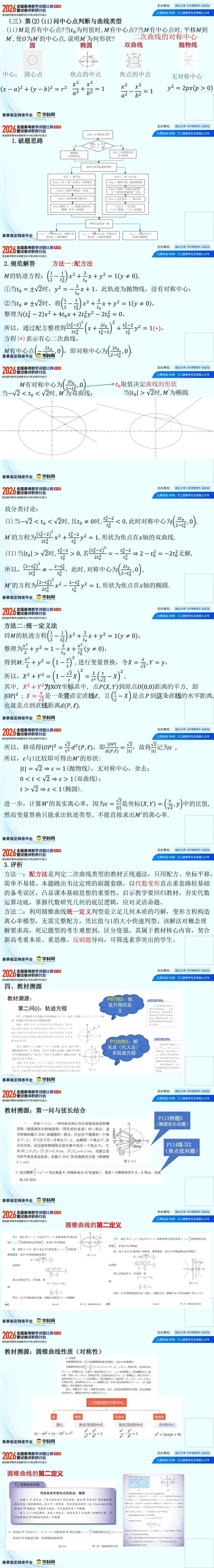 2026年高考数学讲题比赛特等奖18 魏柏婷等 2026年高考数学新课标Ⅱ卷第18题多解与变式 PPT-第2张图片-四季读书网