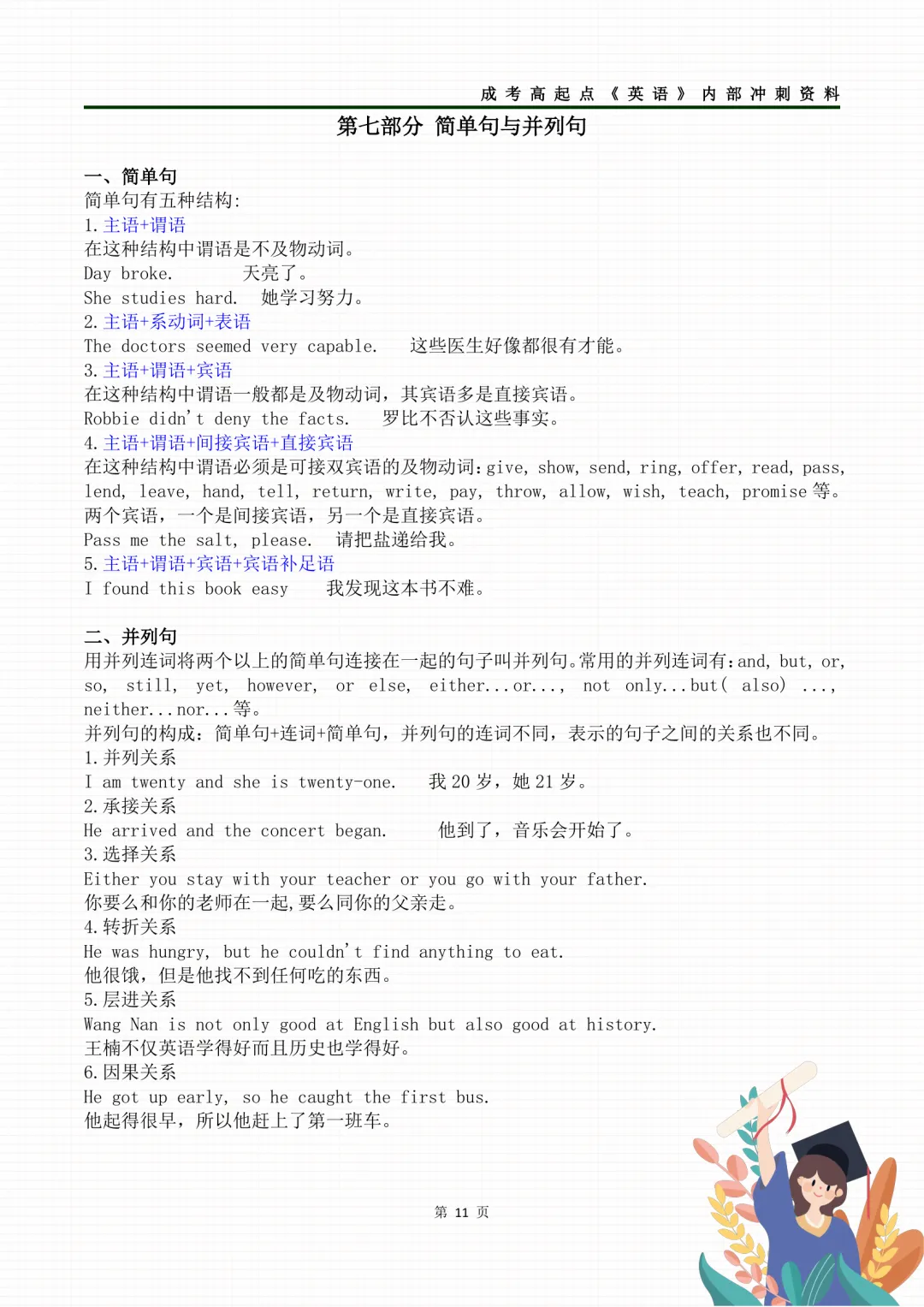 2026年成人高考高起专各科考前冲刺资料-第44张图片-四季读书网