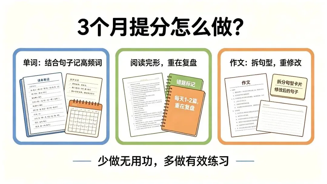 初二英语76分到96分,3个月提20分,踩坑之后总结的干货-第2张图片-四季读书网