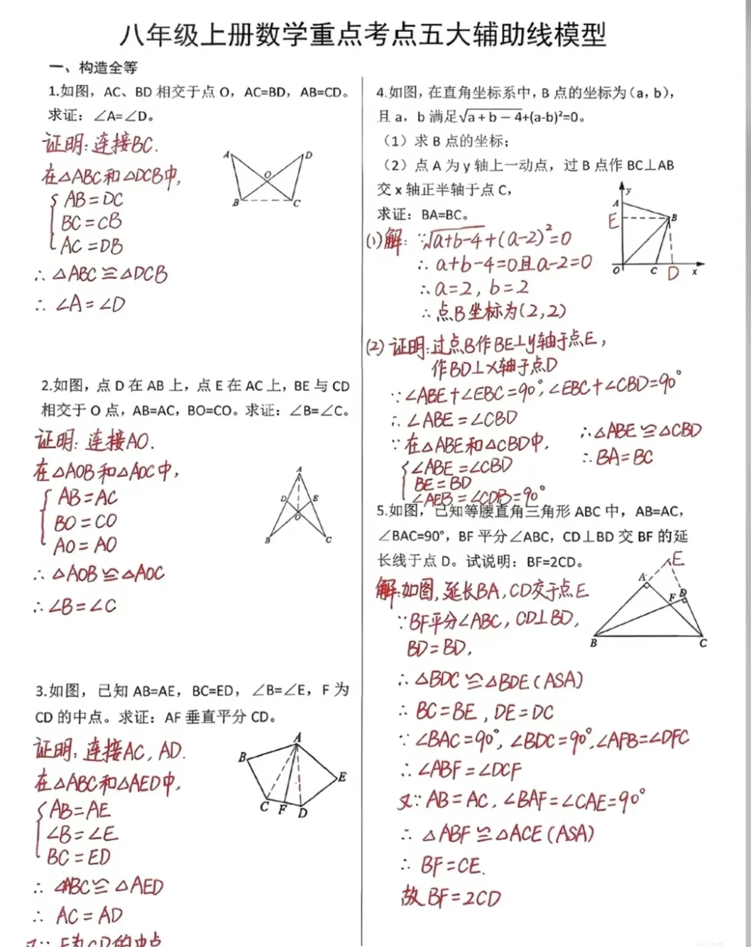 初二数学经典中高档题专练:锁定“分水岭”核心题型,帮孩子稳扎稳打冲高分-第1张图片-四季读书网
