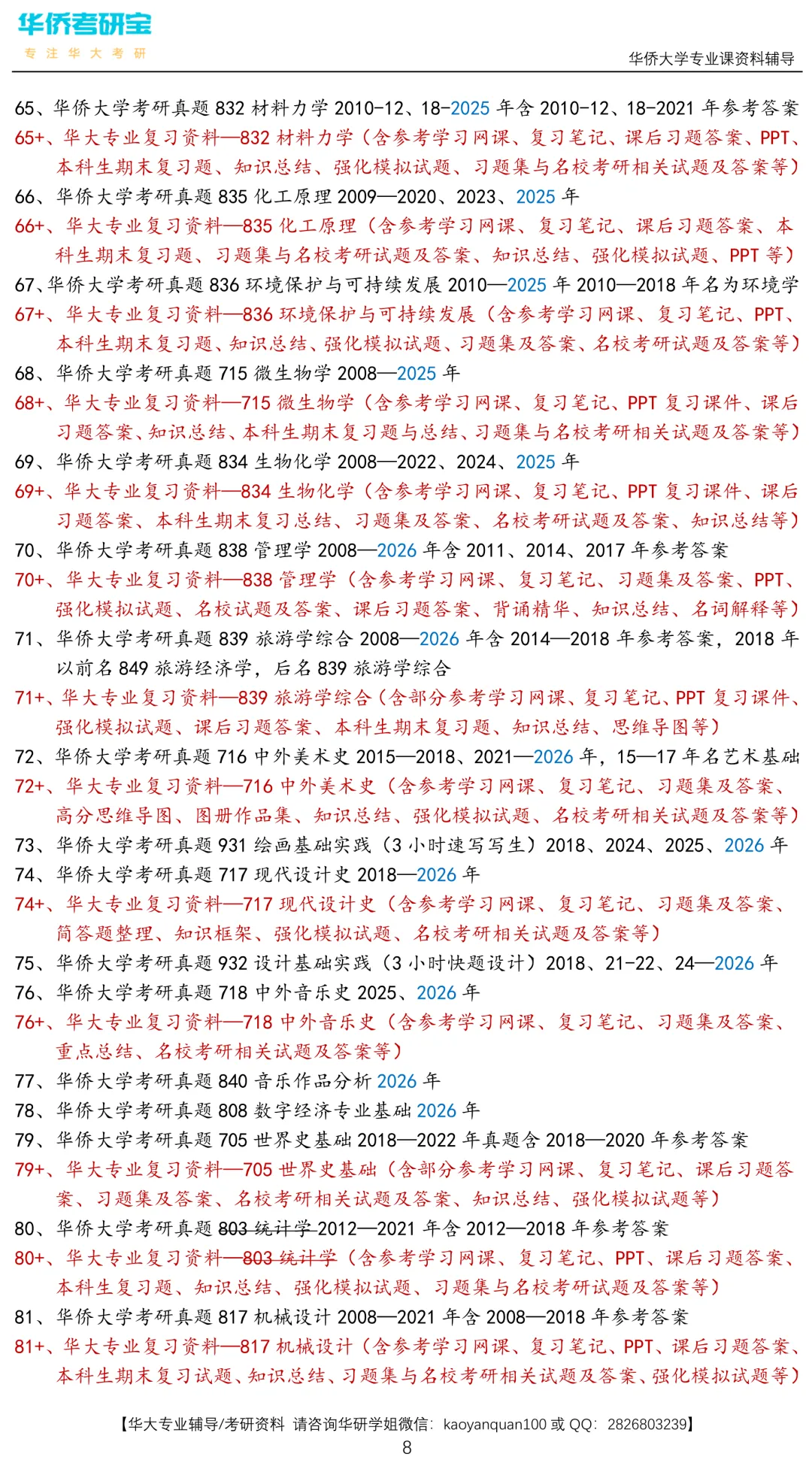 预告:国庆期间暂停邮寄!华大27专业课真题资料合集-第8张图片-四季读书网