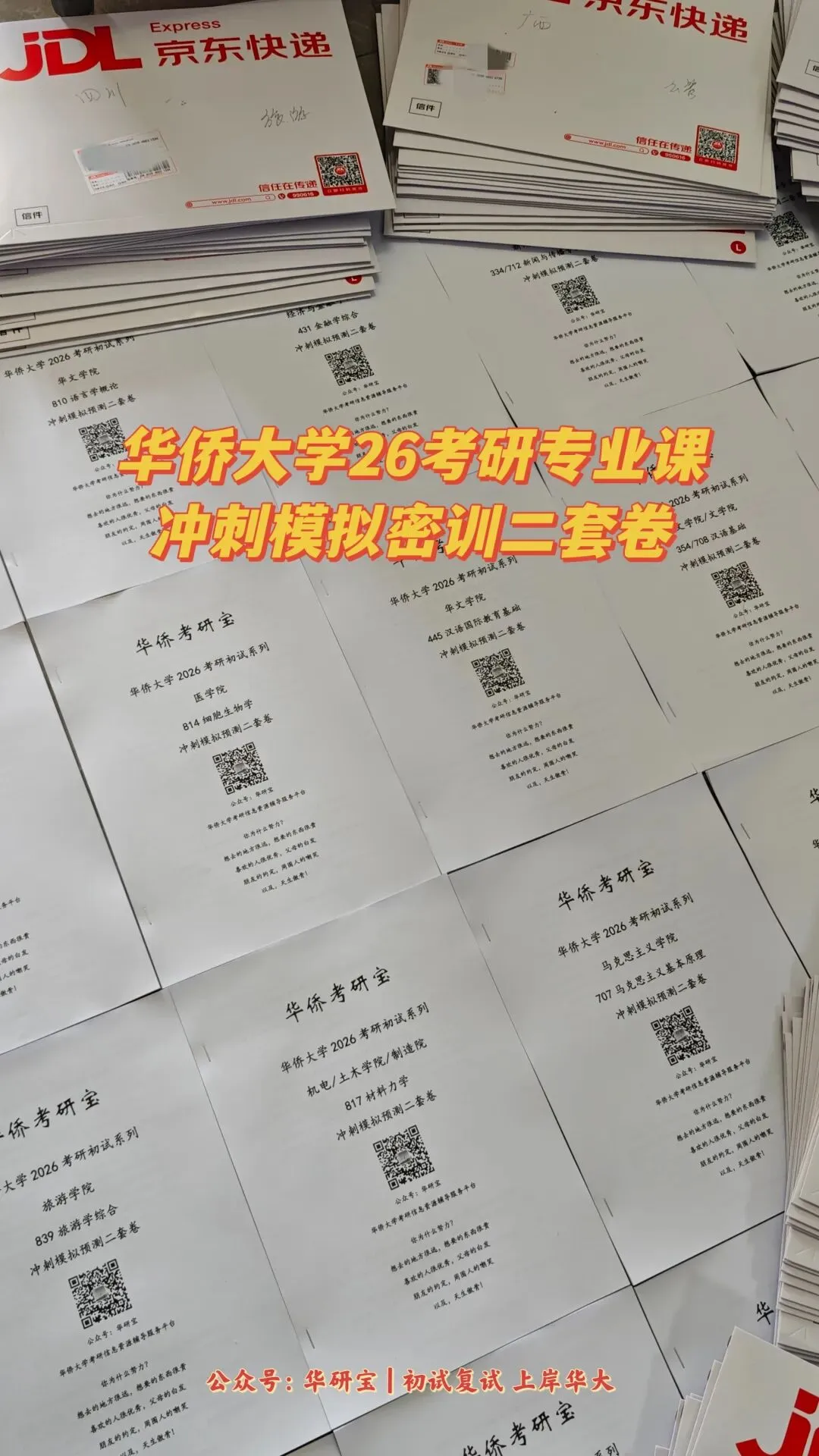 预告:国庆期间暂停邮寄!华大27专业课真题资料合集-第14张图片-四季读书网