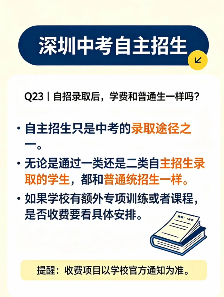 干货整理 | 深圳中考自招:报考规则+录取折算分+常见误区全梳理!建议收藏!-第4张图片-四季读书网