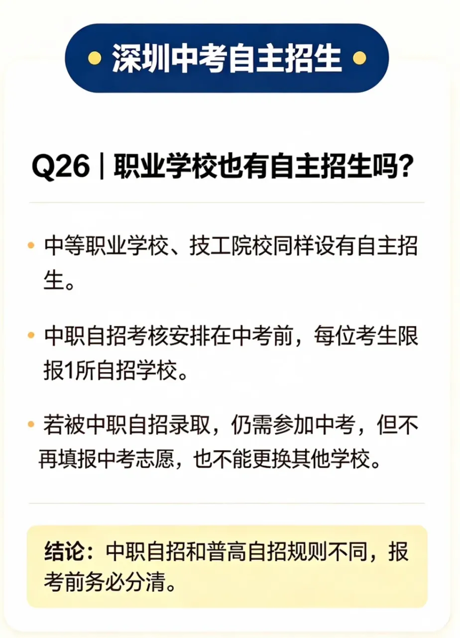 干货整理 | 深圳中考自招:报考规则+录取折算分+常见误区全梳理!建议收藏!-第7张图片-四季读书网