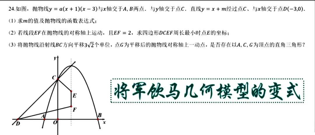 【中考数学压轴】将军饮马变式:平行四边形平移总记混 两大直觉模型让你终生不忘-第1张图片-四季读书网 【中考数学压轴】将军饮马变式:平行四边形平移总记混 两大直觉模型让你终生不忘-第1张图片-四季读书网