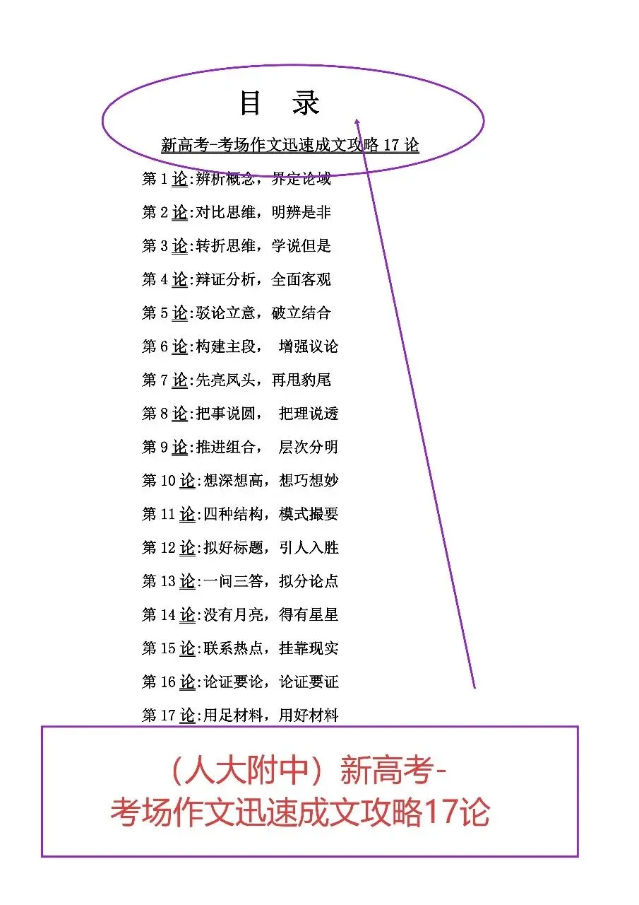 新高考,考场作文迅速成文攻略17论-第2张图片-四季读书网