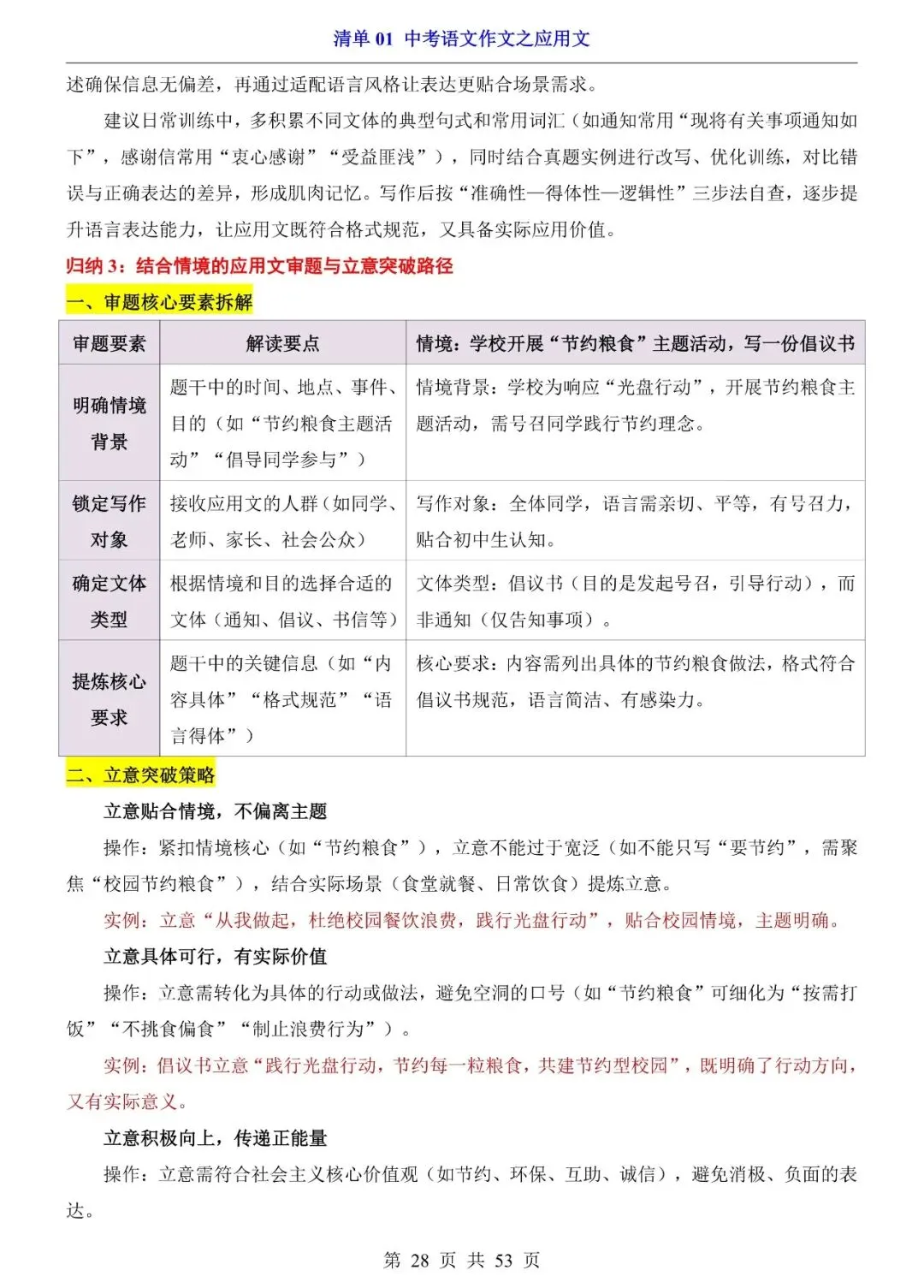 中考语文作文之应用文|常考格式 + 写作模板,考场不丢格式分-第7张图片-四季读书网