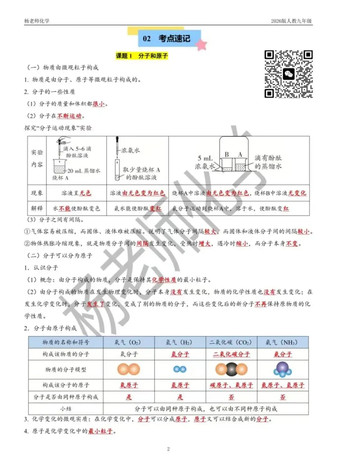 初三化学难点突破!第三单元:物质构成的奥秘思维导图+考点速记-第2张图片-四季读书网 初三化学难点突破!第三单元:物质构成的奥秘思维导图+考点速记-第2张图片-四季读书网