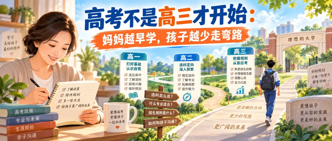高考不是高三才开始:妈妈越早学,孩子越少走弯路-第1张图片-四季读书网