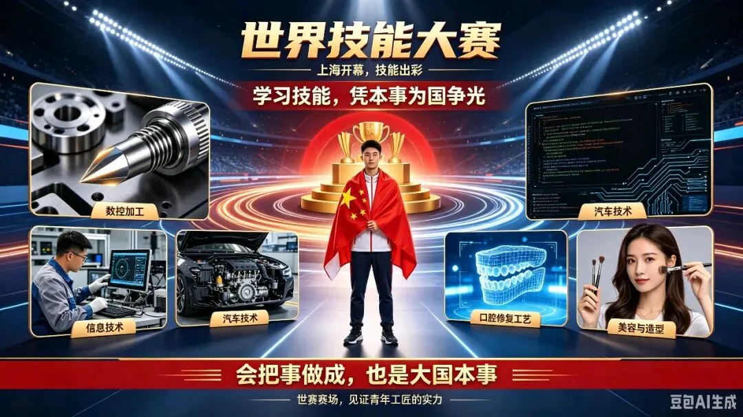 世赛在上海开幕 中考/高考之后,另一条“为国争光”的路,从这里出发-第1张图片-四季读书网