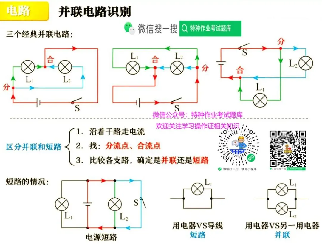 串联电路、并联电路---低压电工作业真题学习(9)-第5张图片-四季读书网