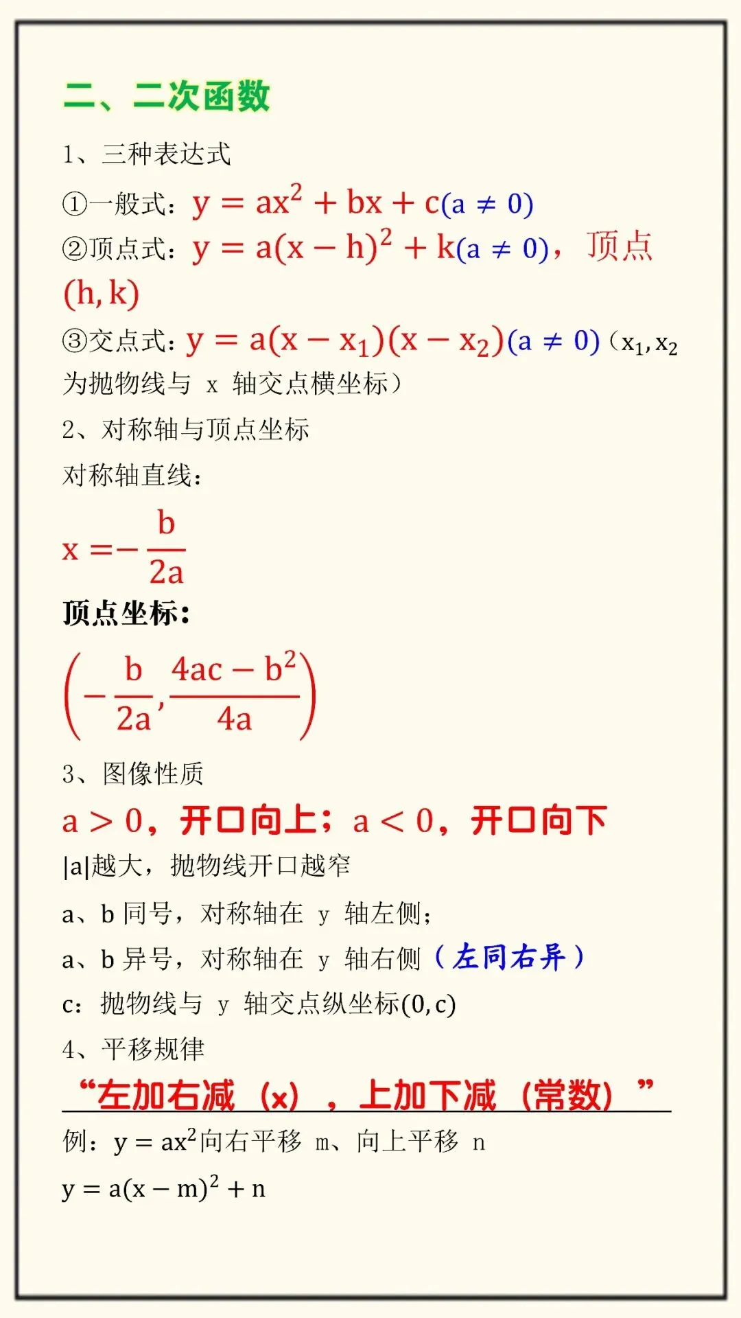 新初三九上数学第一次月考必掌握的重点公式(可打印),考试重点,抓紧提前掌握!-第3张图片-四季读书网 新初三九上数学第一次月考必掌握的重点公式(可打印),考试重点,抓紧提前掌握!-第3张图片-四季读书网