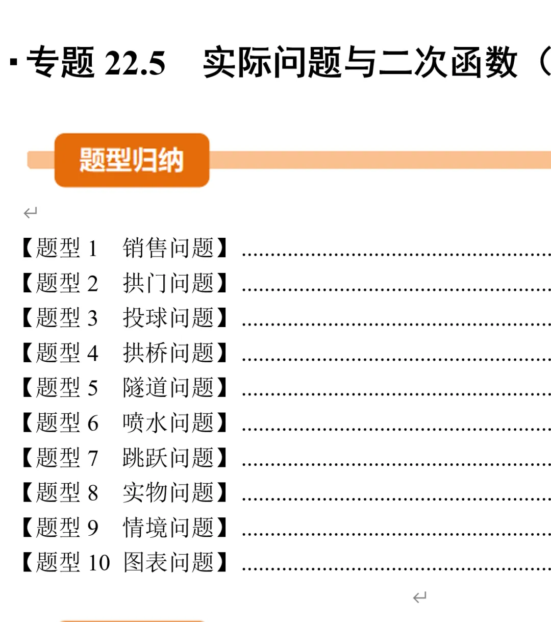 初三数学二次函数,9种应用题内部资料总结-第2张图片-四季读书网 初三数学二次函数,9种应用题内部资料总结-第2张图片-四季读书网