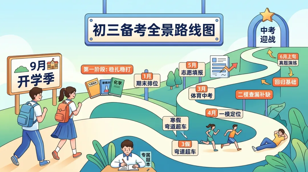 抢跑2027中考!初三全年学习节奏与关键节点规划-第1张图片-四季读书网