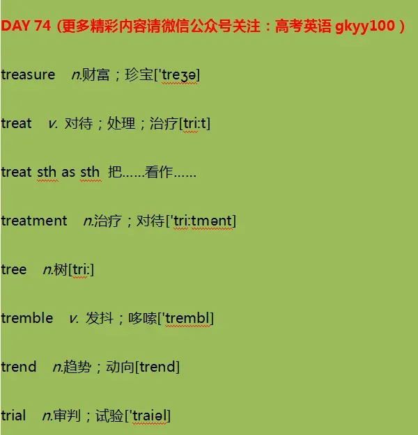高考英语考纲3600词汇打卡 Day 74-第2张图片-四季读书网 高考英语考纲3600词汇打卡 Day 74-第2张图片-四季读书网