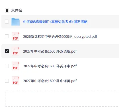 2027年中考英语1600词汇单词打印版+中考英语688高频词汇PDF版+必背会2000词汇资料汇总-第1张图片-四季读书网 2027年中考英语1600词汇单词打印版+中考英语688高频词汇PDF版+必背会2000词汇资料汇总-第1张图片-四季读书网