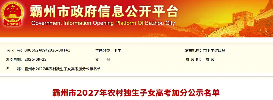 名单公示!霸州149名考生高考加分!-第4张图片-四季读书网 名单公示!霸州149名考生高考加分!-第4张图片-四季读书网