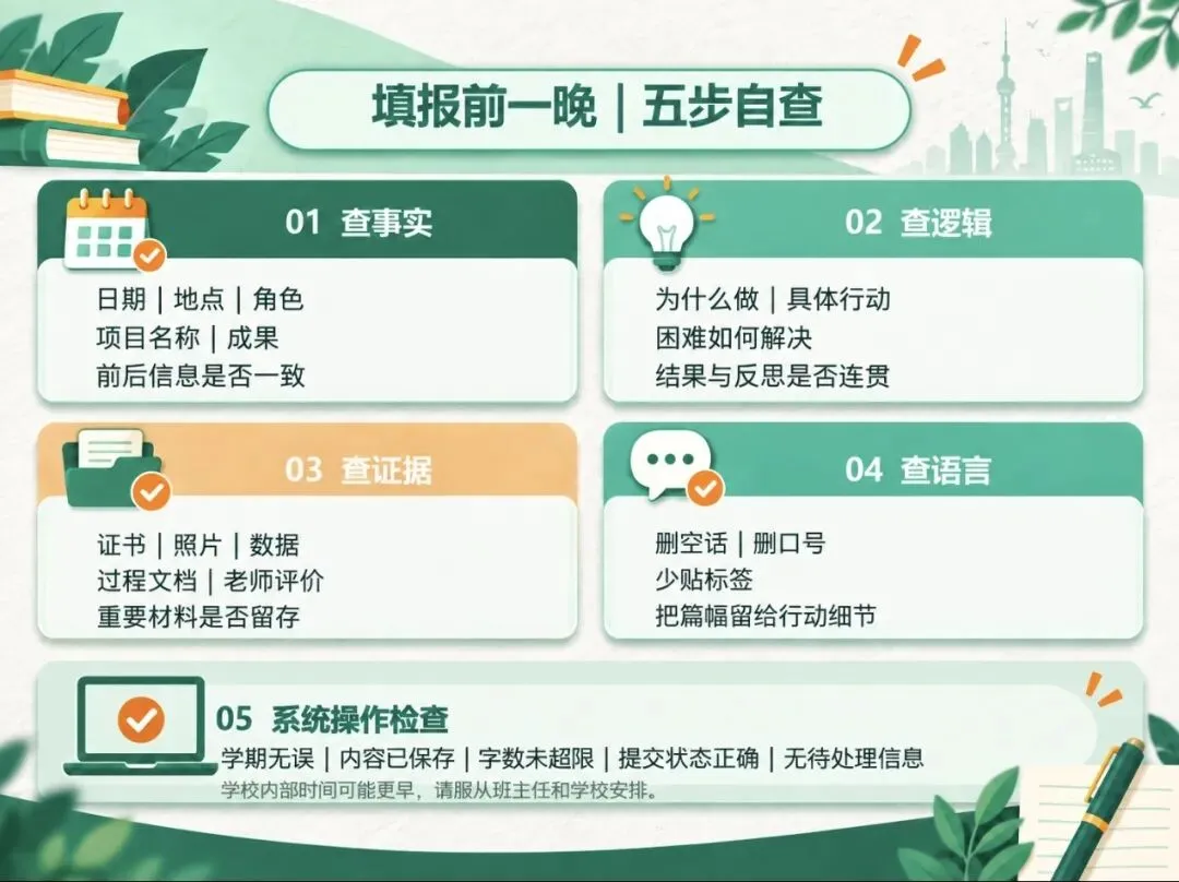高考 | 别等高三才准备!上海综评时间线、填报流程与500字写法一次讲清-第12张图片-四季读书网