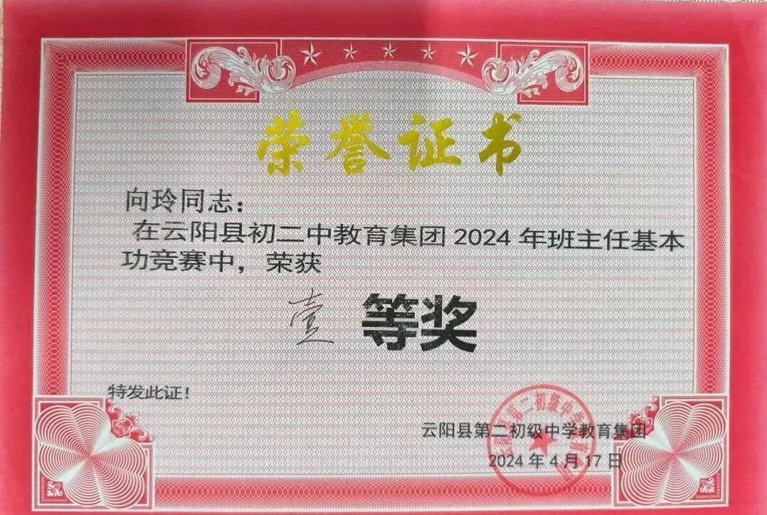 【初二中教育集团'五名工程'——名教师】向玲:每个孩子,都是一道独特的数学题-第3张图片-四季读书网