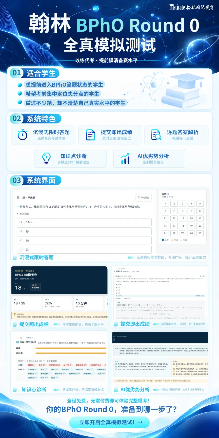 BPhO R0 2026免费模考开放!真题考点拆解,新手先测哪项?-第1张图片-四季读书网