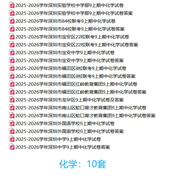 [最新汇总]深圳九年级上学期全科期中真题汇总-第7张图片-四季读书网