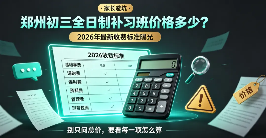郑州初三全日制补习班价格多少?2026年最新收费标准曝光-第2张图片-四季读书网 郑州初三全日制补习班价格多少?2026年最新收费标准曝光-第2张图片-四季读书网