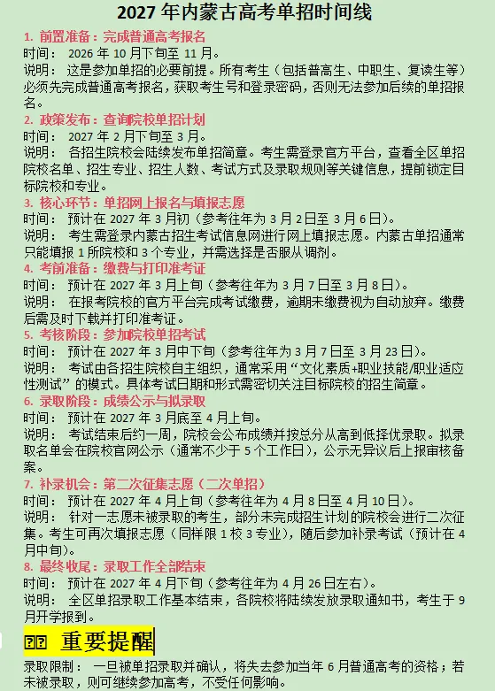 2027高考单招时间线大梳理-第1张图片-四季读书网