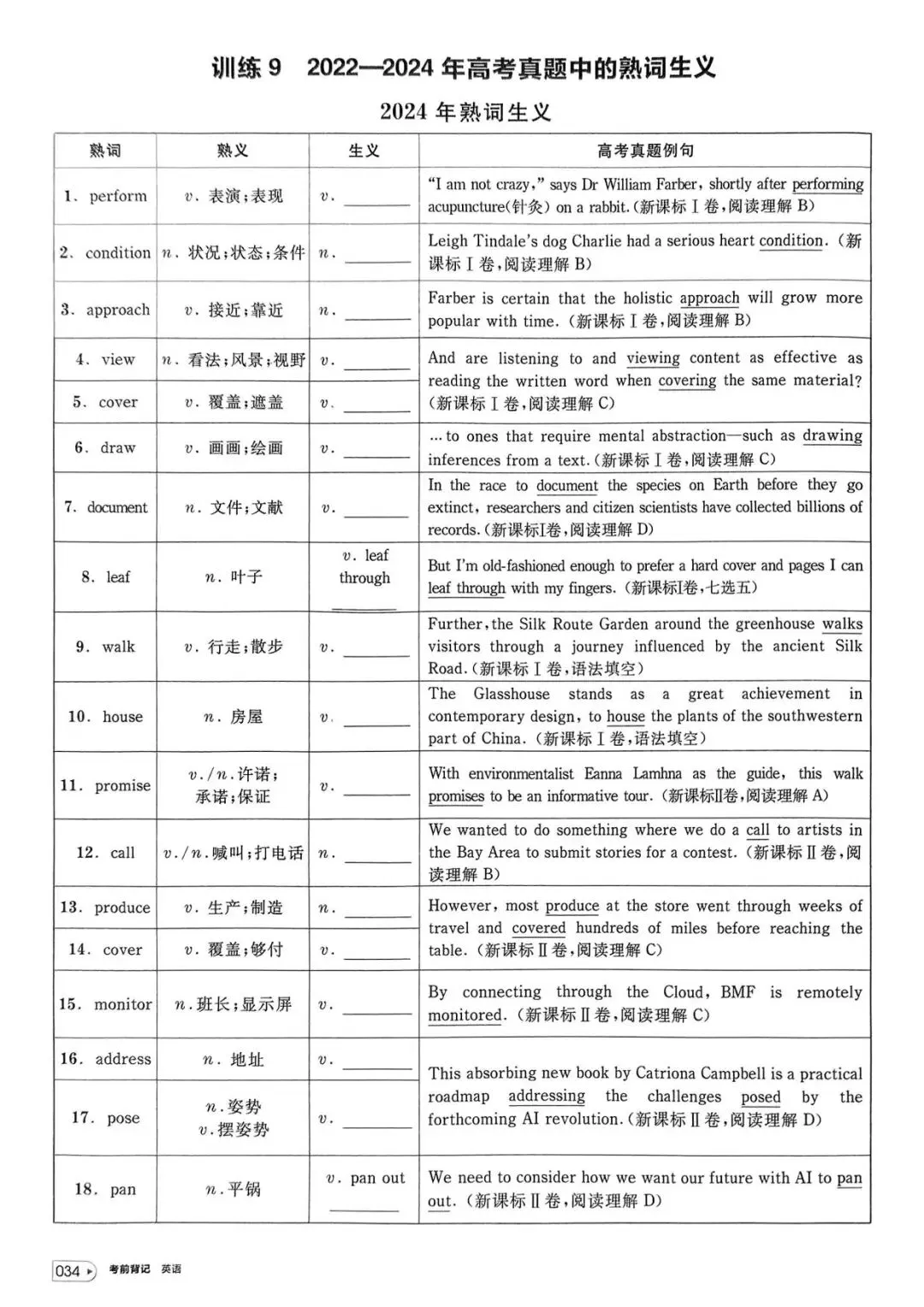 【词汇学习】高考英语词汇考前背记-第35张图片-四季读书网