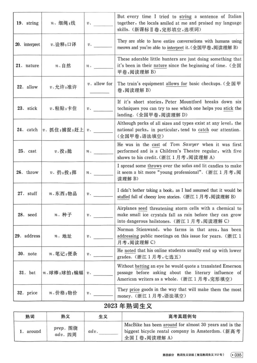 【词汇学习】高考英语词汇考前背记-第36张图片-四季读书网