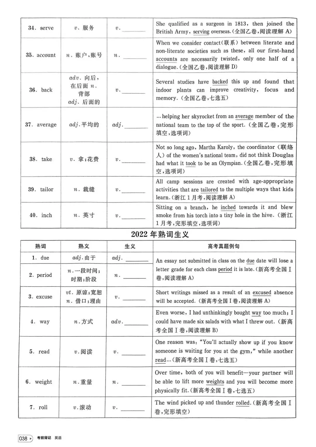【词汇学习】高考英语词汇考前背记-第39张图片-四季读书网