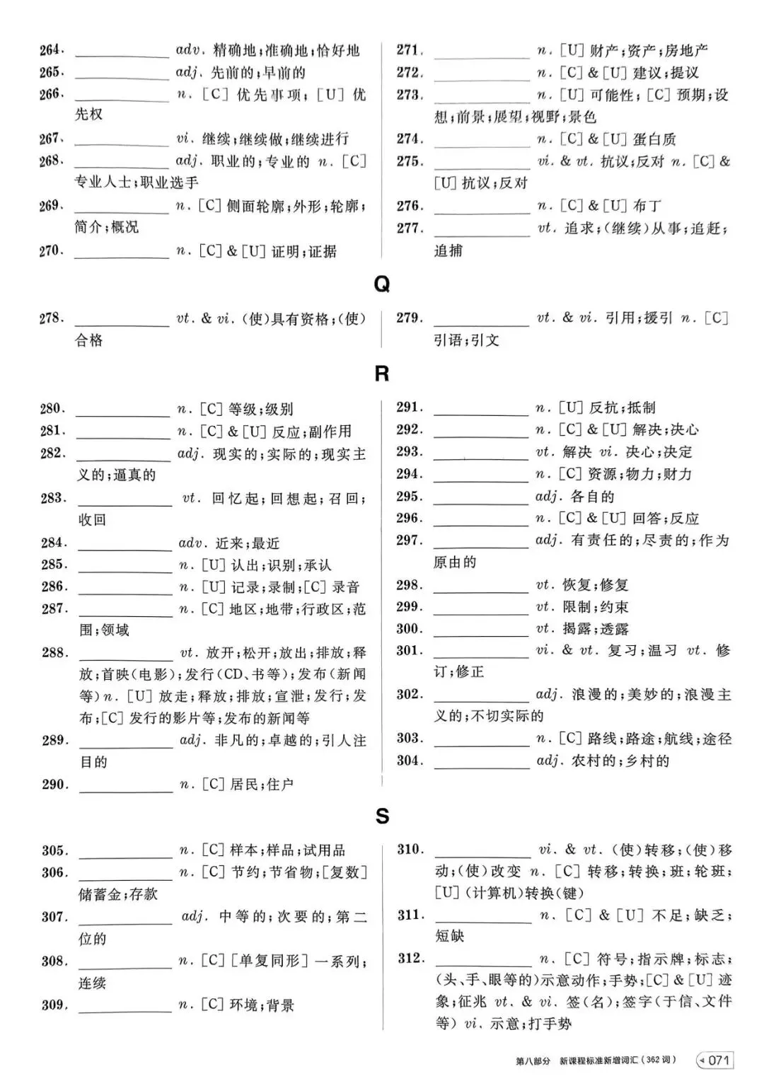 【词汇学习】高考英语词汇考前背记-第72张图片-四季读书网