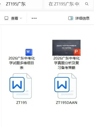 [ZT195] ※2026年※ 广东省 中考化学试卷 化学真题《中考化学真题分析及备考策略 讲座课件PPT》《化学真题》+《多维细目表》Word-第2张图片-四季读书网