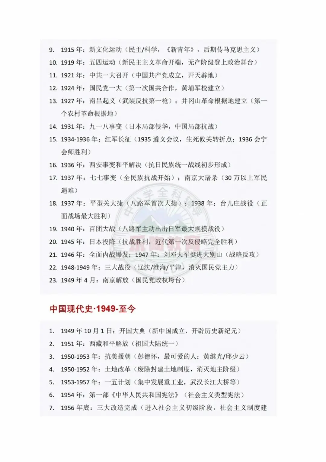 上海中考历史|时间轴考点占近半,这份清单收好-第4张图片-四季读书网 上海中考历史|时间轴考点占近半,这份清单收好-第4张图片-四季读书网