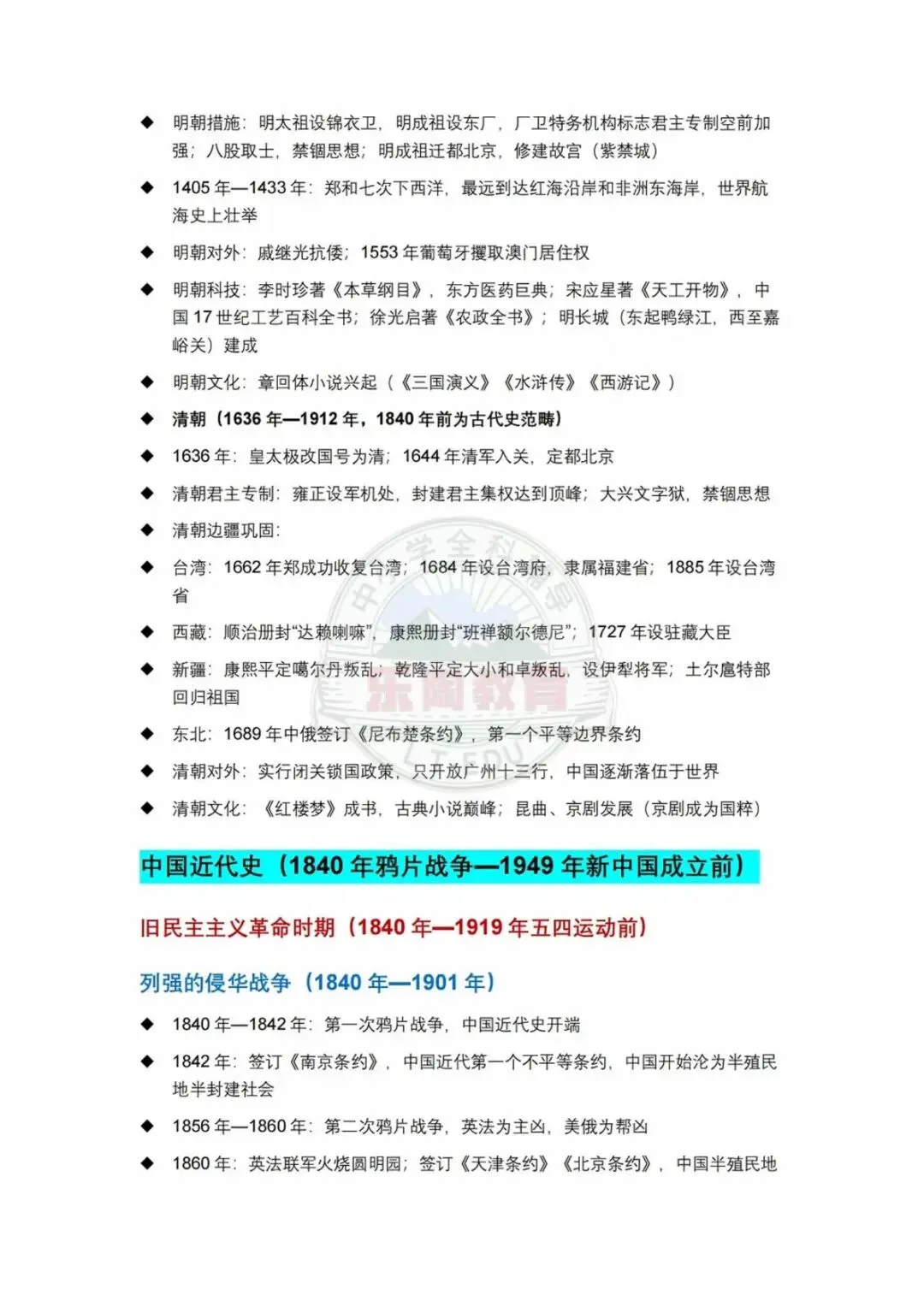 上海中考历史|时间轴考点占近半,这份清单收好-第13张图片-四季读书网 上海中考历史|时间轴考点占近半,这份清单收好-第13张图片-四季读书网