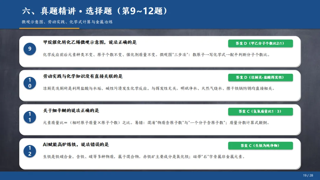 [ZT195] ※2026年※ 广东省 中考化学试卷 化学真题《中考化学真题分析及备考策略 讲座课件PPT》《化学真题》+《多维细目表》Word-第24张图片-四季读书网