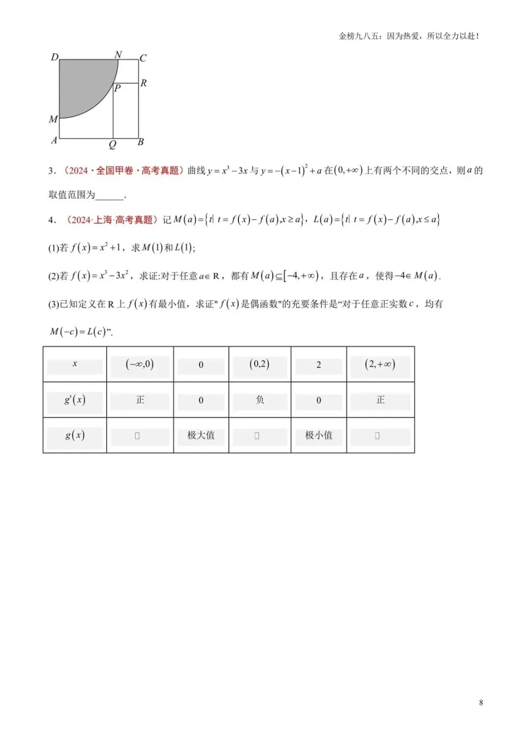 高考数学:【三年真题】专题08导数及其应用(学生版)-第8张图片-四季读书网