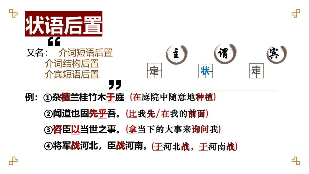 高考语文总复习:文言文特殊句式-第21张图片-四季读书网 高考语文总复习:文言文特殊句式-第21张图片-四季读书网
