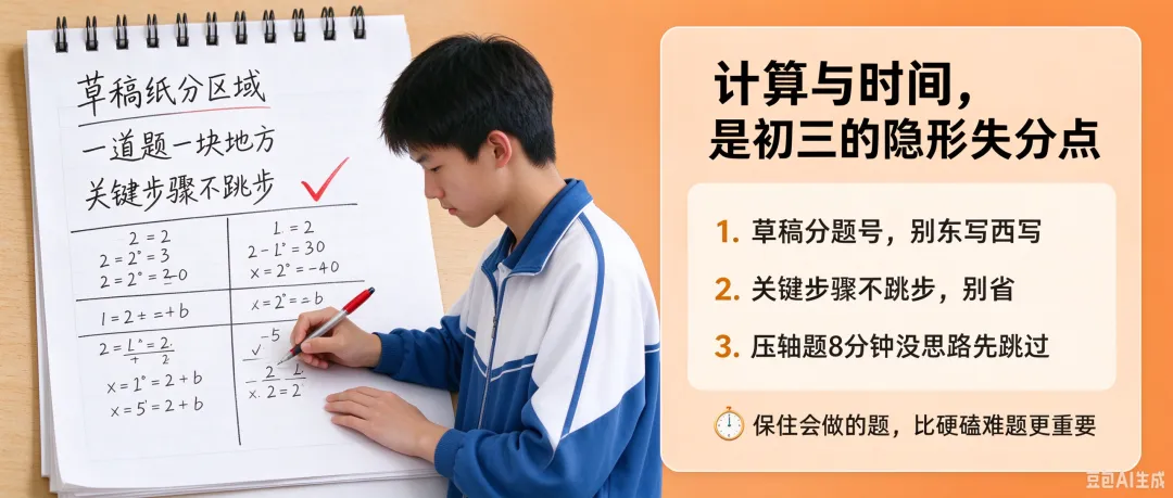 初三党必看:你不是不会,而是"会但做不对"——离满分只差这4个习惯-第3张图片-四季读书网 初三党必看:你不是不会,而是"会但做不对"——离满分只差这4个习惯-第3张图片-四季读书网
