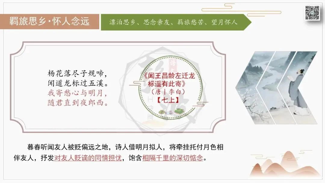【中考古诗词复习-课件】02-情感分类-2羁旅思乡・怀人念远+对比阅读(3元)-第8张图片-四季读书网 【中考古诗词复习-课件】02-情感分类-2羁旅思乡・怀人念远+对比阅读(3元)-第8张图片-四季读书网