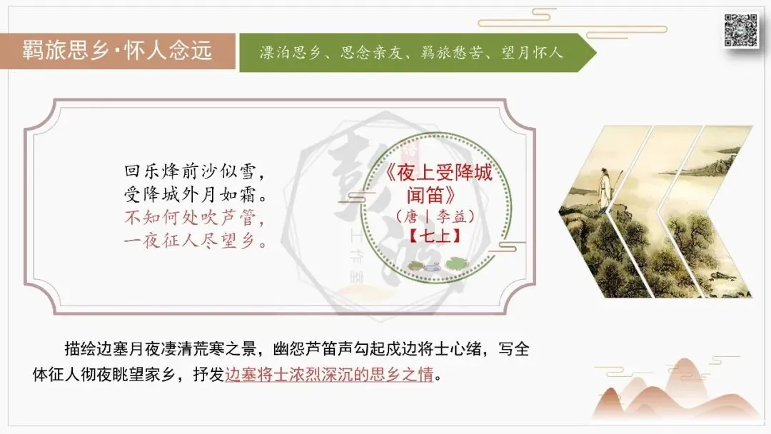 【中考古诗词复习-课件】02-情感分类-2羁旅思乡・怀人念远+对比阅读(3元)-第13张图片-四季读书网 【中考古诗词复习-课件】02-情感分类-2羁旅思乡・怀人念远+对比阅读(3元)-第13张图片-四季读书网