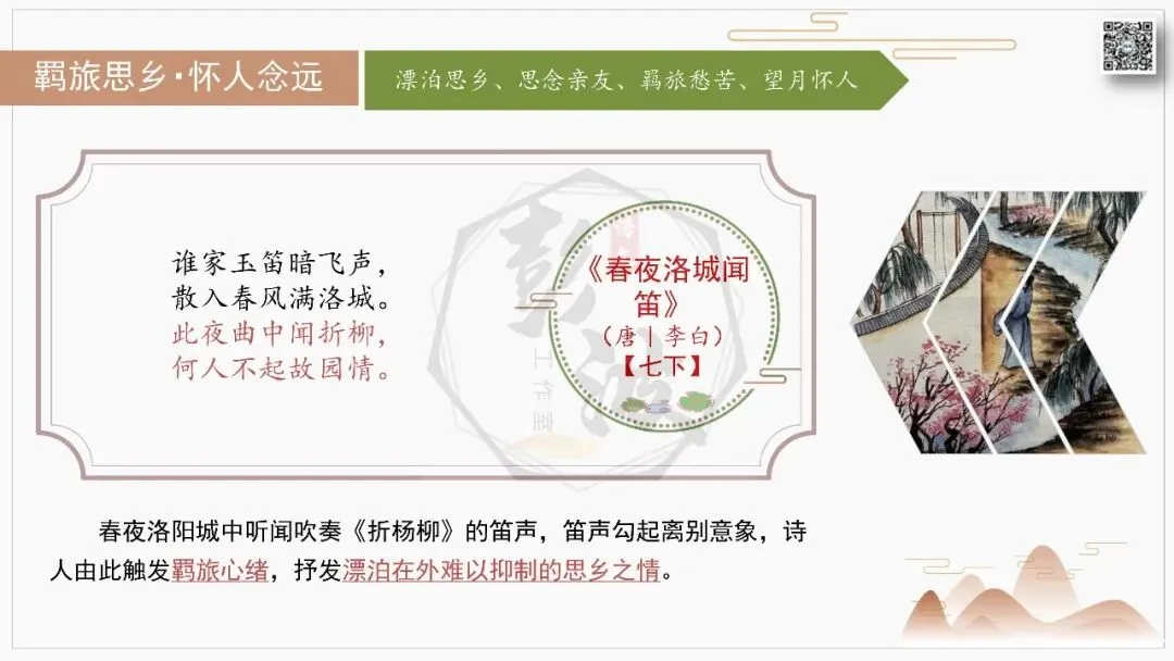 【中考古诗词复习-课件】02-情感分类-2羁旅思乡・怀人念远+对比阅读(3元)-第15张图片-四季读书网 【中考古诗词复习-课件】02-情感分类-2羁旅思乡・怀人念远+对比阅读(3元)-第15张图片-四季读书网