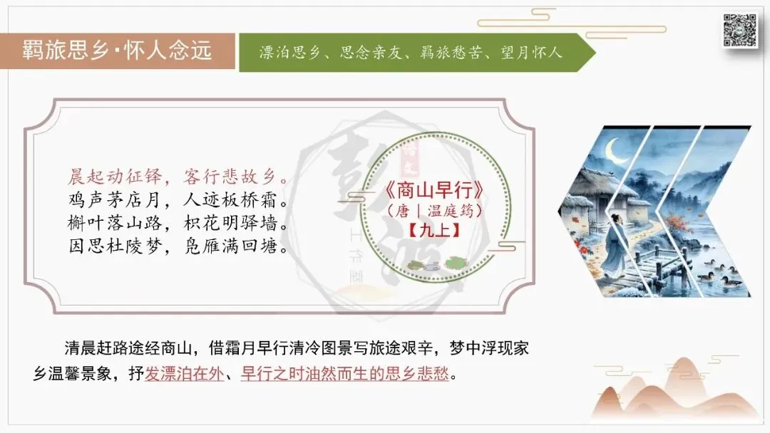 【中考古诗词复习-课件】02-情感分类-2羁旅思乡・怀人念远+对比阅读(3元)-第20张图片-四季读书网 【中考古诗词复习-课件】02-情感分类-2羁旅思乡・怀人念远+对比阅读(3元)-第20张图片-四季读书网