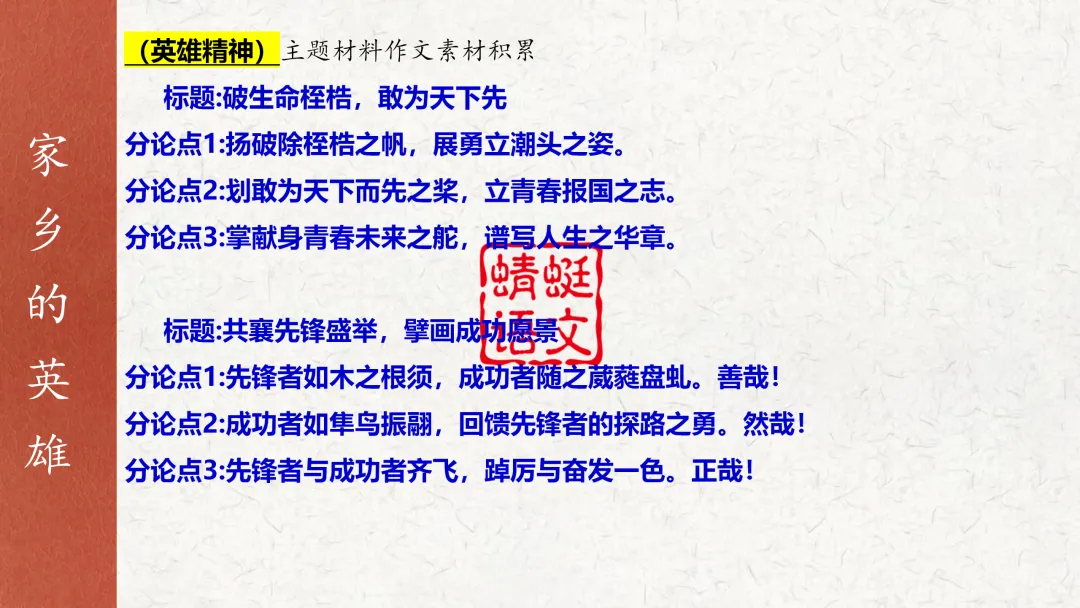 2027届高考教考衔接复习系列⑭ | 选修上册课本作文素材(教考衔接·选修上册重点单元作文素材)-第11张图片-四季读书网