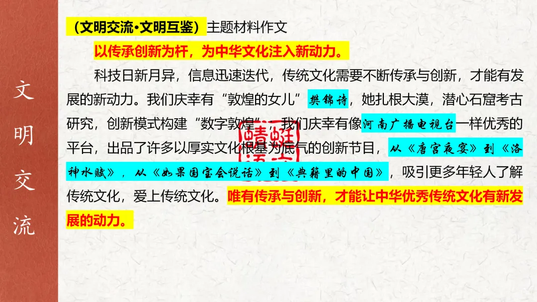 2027届高考教考衔接复习系列⑭ | 选修上册课本作文素材(教考衔接·选修上册重点单元作文素材)-第25张图片-四季读书网