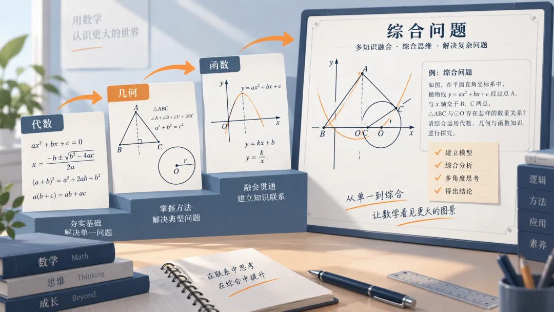 初三数学,怎么从“会做单题”走向“会做综合题”?-第1张图片-四季读书网 初三数学,怎么从“会做单题”走向“会做综合题”?-第1张图片-四季读书网
