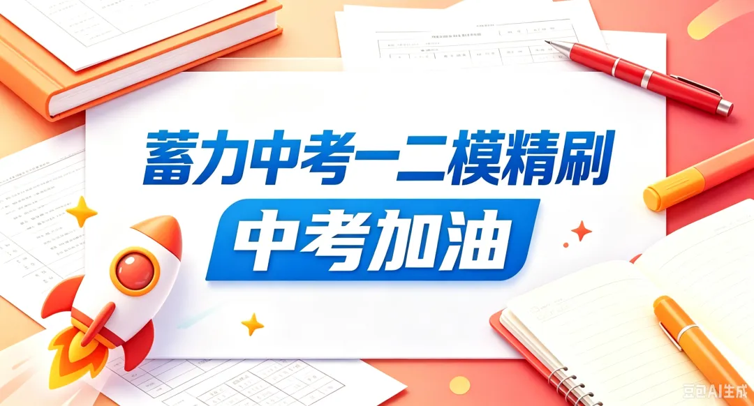 蓄力中考打卡 I 最新一&二模精刷,独家新题型补充-第1张图片-四季读书网 蓄力中考打卡 I 最新一&二模精刷,独家新题型补充-第1张图片-四季读书网