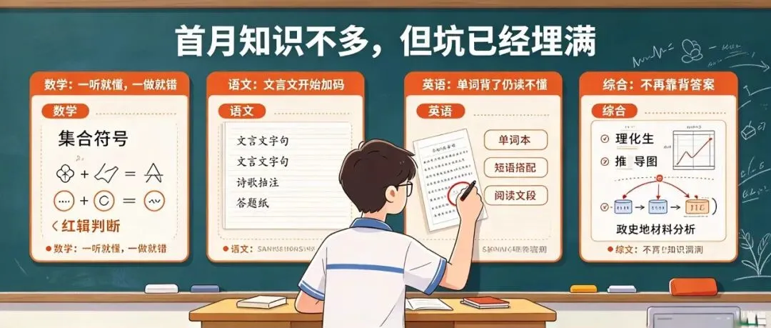 高一第一次月考会撕碎多少中考优等生的滤镜?中秋别等崩盘才后悔-第3张图片-四季读书网