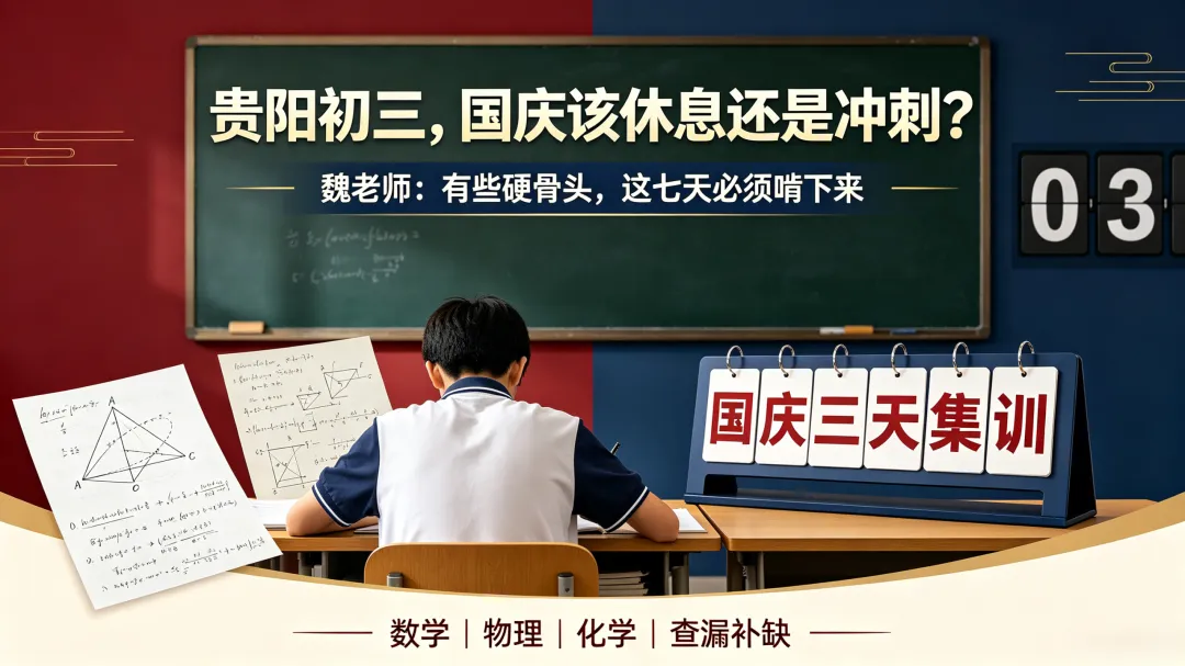 国庆假期,贵阳初三的孩子该休息还是该冲刺?魏老师给家长的一句大实话-第1张图片-四季读书网 国庆假期,贵阳初三的孩子该休息还是该冲刺?魏老师给家长的一句大实话-第1张图片-四季读书网