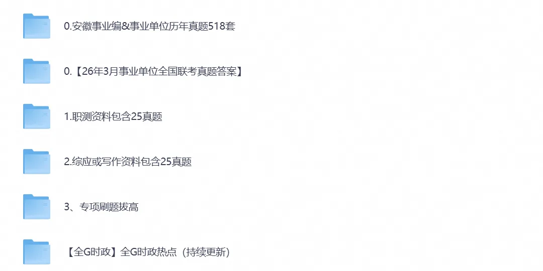 26年事业编考试【安徽事业单位】考试真题试卷及答案,含职测+综应及历年-第1张图片-四季读书网